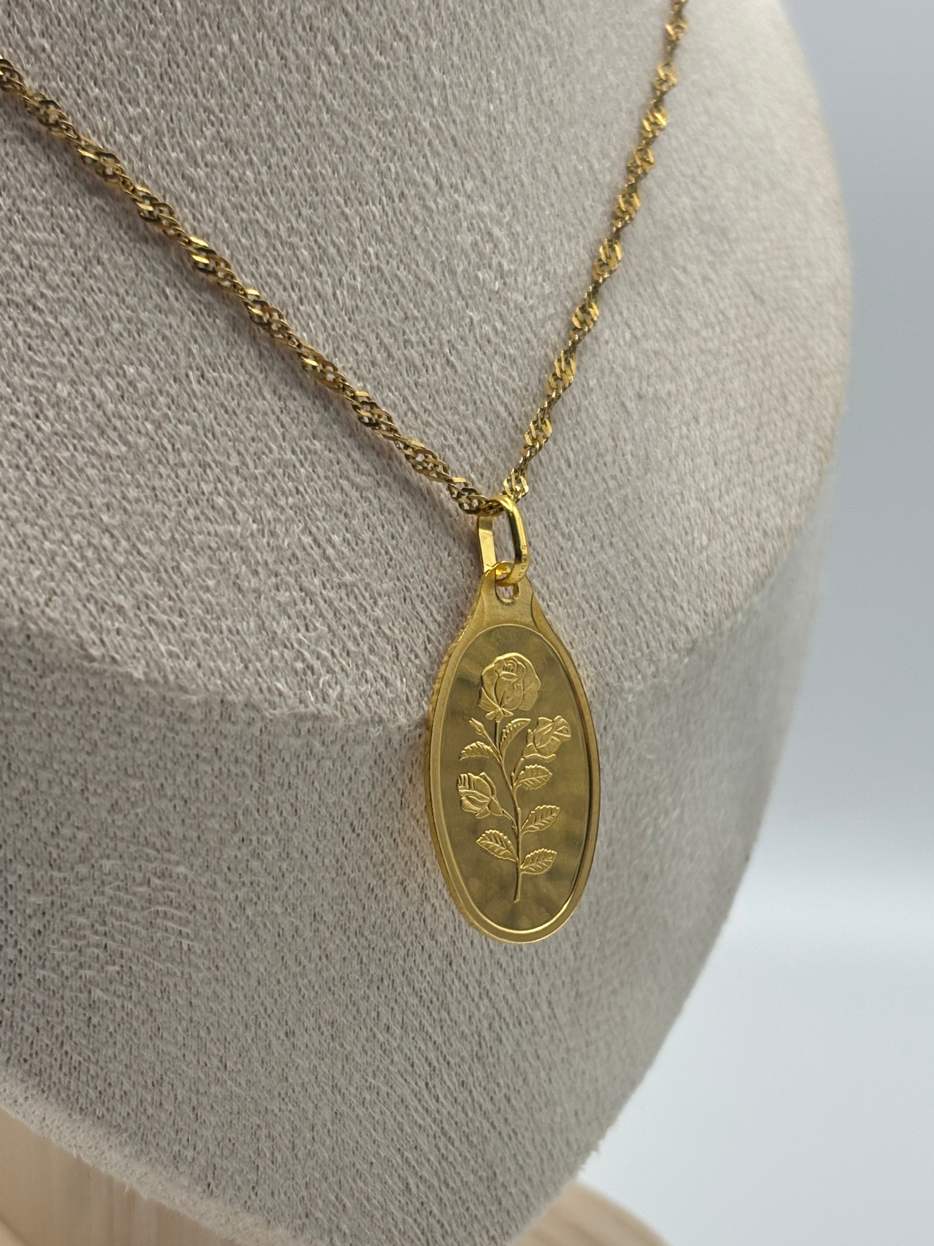 PAMP 2.5g Rosa Gold Minted Pendant In Assay