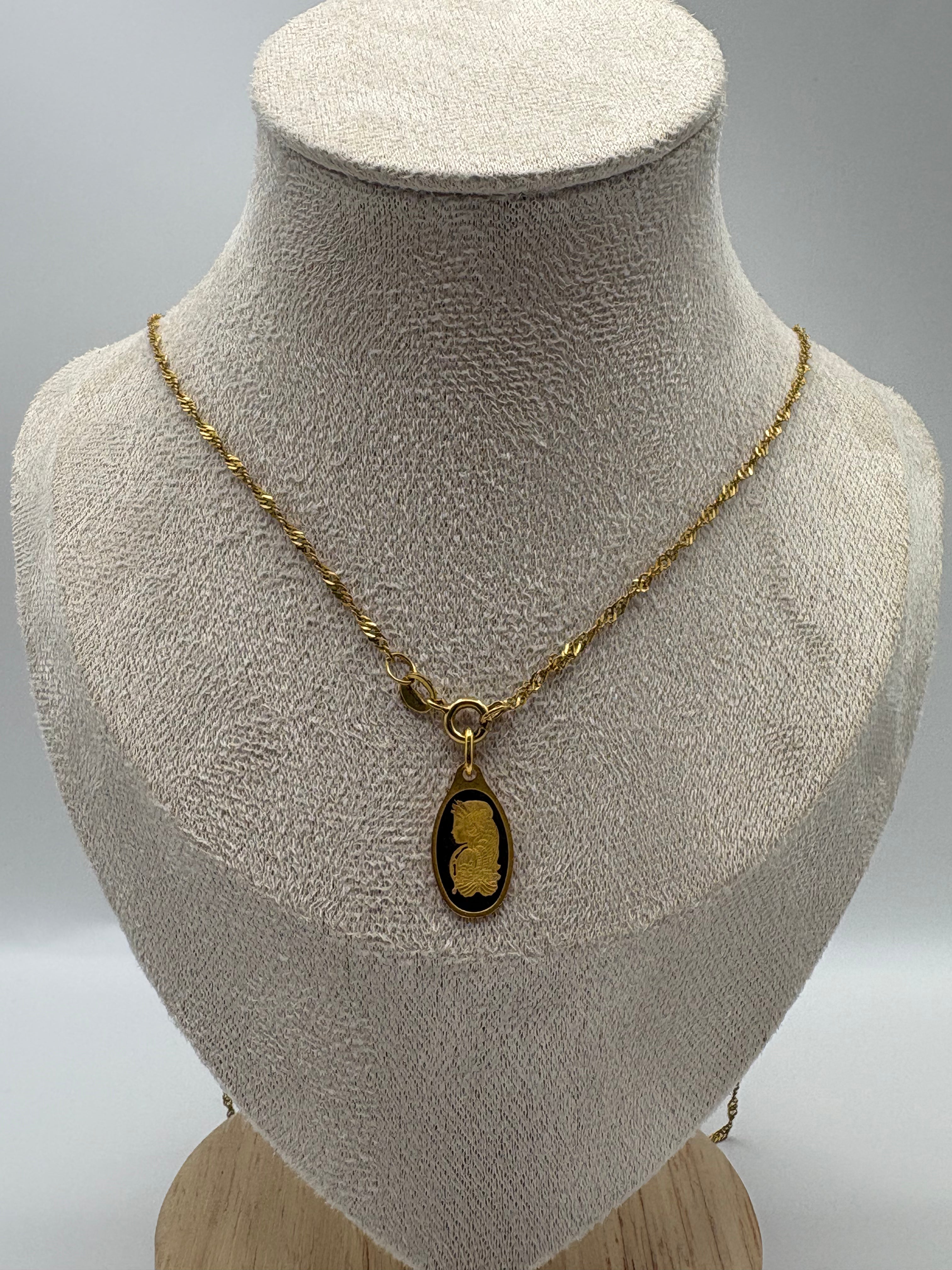 PAMP 1g Lady Fortuna Gold Minted Pendant In Assay